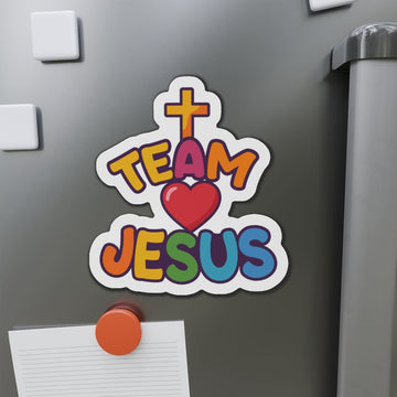 STK60 Team Jesus Sticker – Christian Vinyl Waterproof Decal for Laptop, Water Bottle, Bible Journal – Fun Faith Gift for Believers