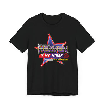 Heaven Is My Home Shirt – Philippians 3:20 Bible Verse Tee, Christian Graphic T-Shirt, Retro Heaven Tee, Faith Based Apparel