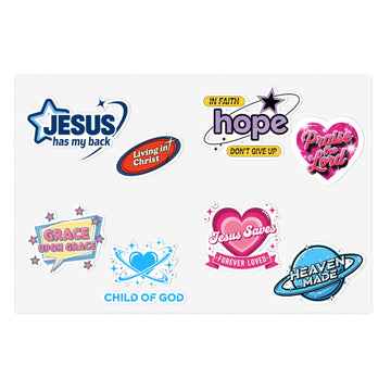 STK47 Christian Sticker Combo Pack – Waterproof Vinyl Faith Stickers with Bible Verses & Jesus Quotes – Perfect for Laptop, Bottle, Journal