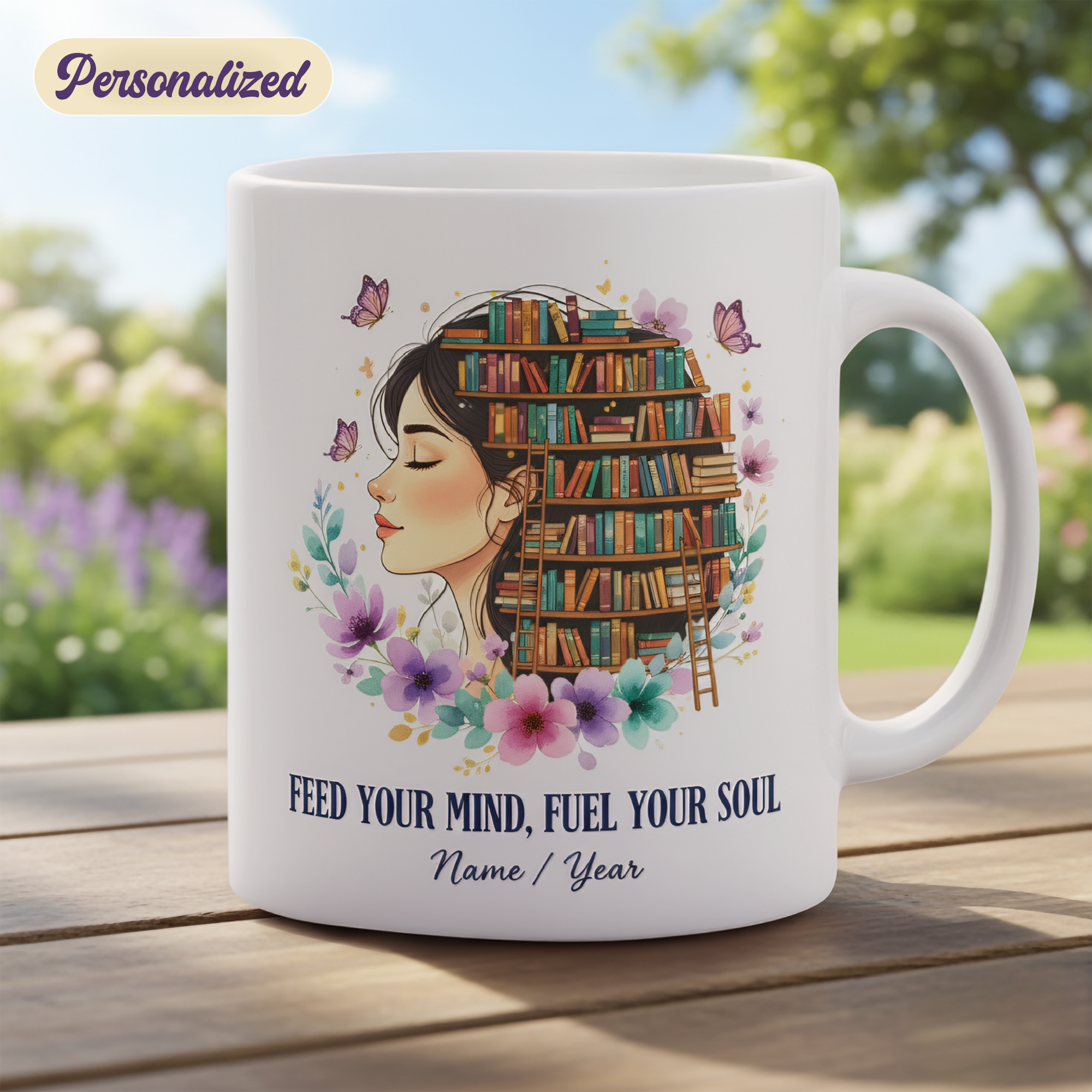 Personalized Mug, Custom Name Mug, Book Lover Mug, Reading Mug, Literary Coffee Cup, Unique Book Mug, Bookish Gift, Cozy Reading Mug| Mug 90