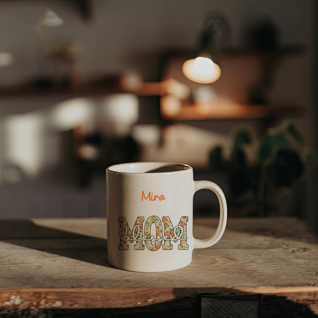Personalized Mom Mug Gift, Custom Name Coffee Cup for Mom, Blessed Mom Mug, Gift for Mother, Birthday Mug for Her, 11oz 15oz Ceramic