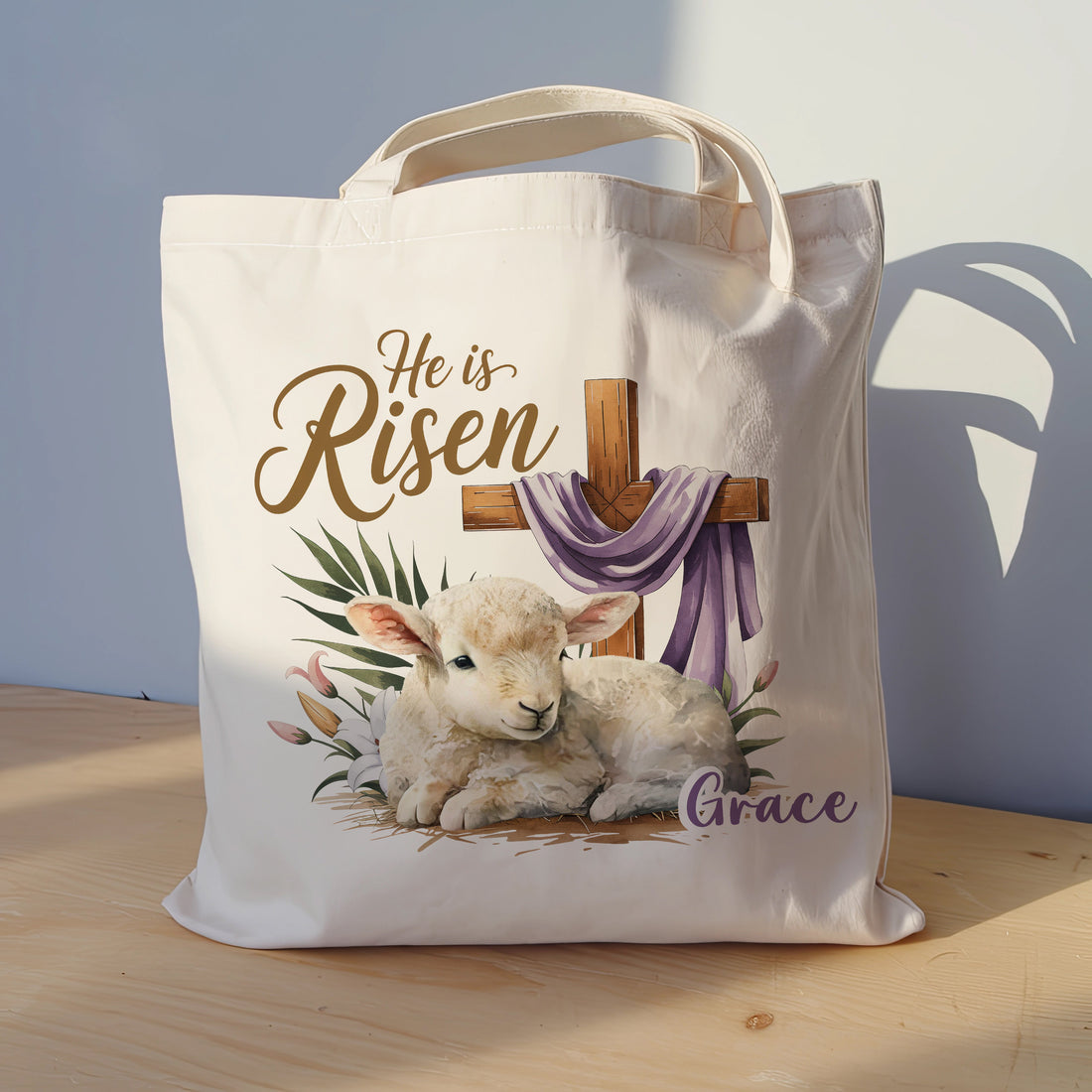 Christian Tote Bag - God Is Within Her, She Will Not Fall - Religious Gift - Faith Bible Verse Bag - Christian Gift for Women