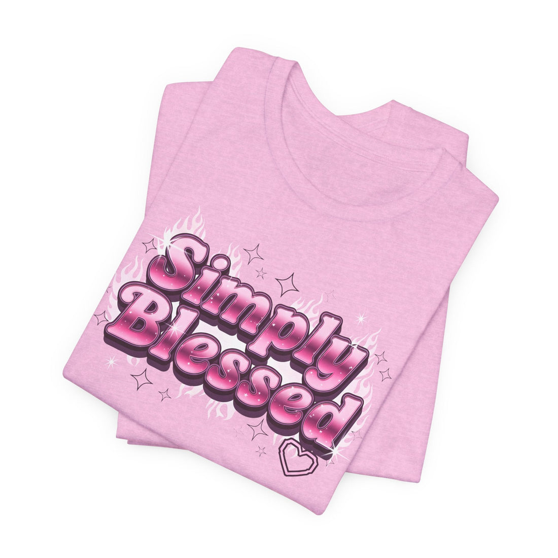 Simply Blessed Christian T-Shirt – Faith-Based Graphic Tee for Women – Cute Religious Shirt Gift Idea