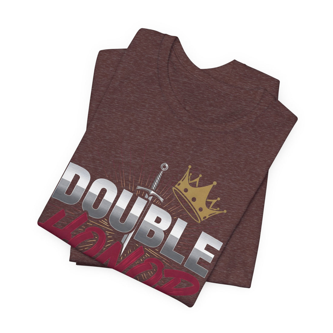 Double Honor T-Shirt, Isaiah 61 7 Christian Shirt, Sword and Crown Faith Tee, Bible Verse Apparel for Men and Women