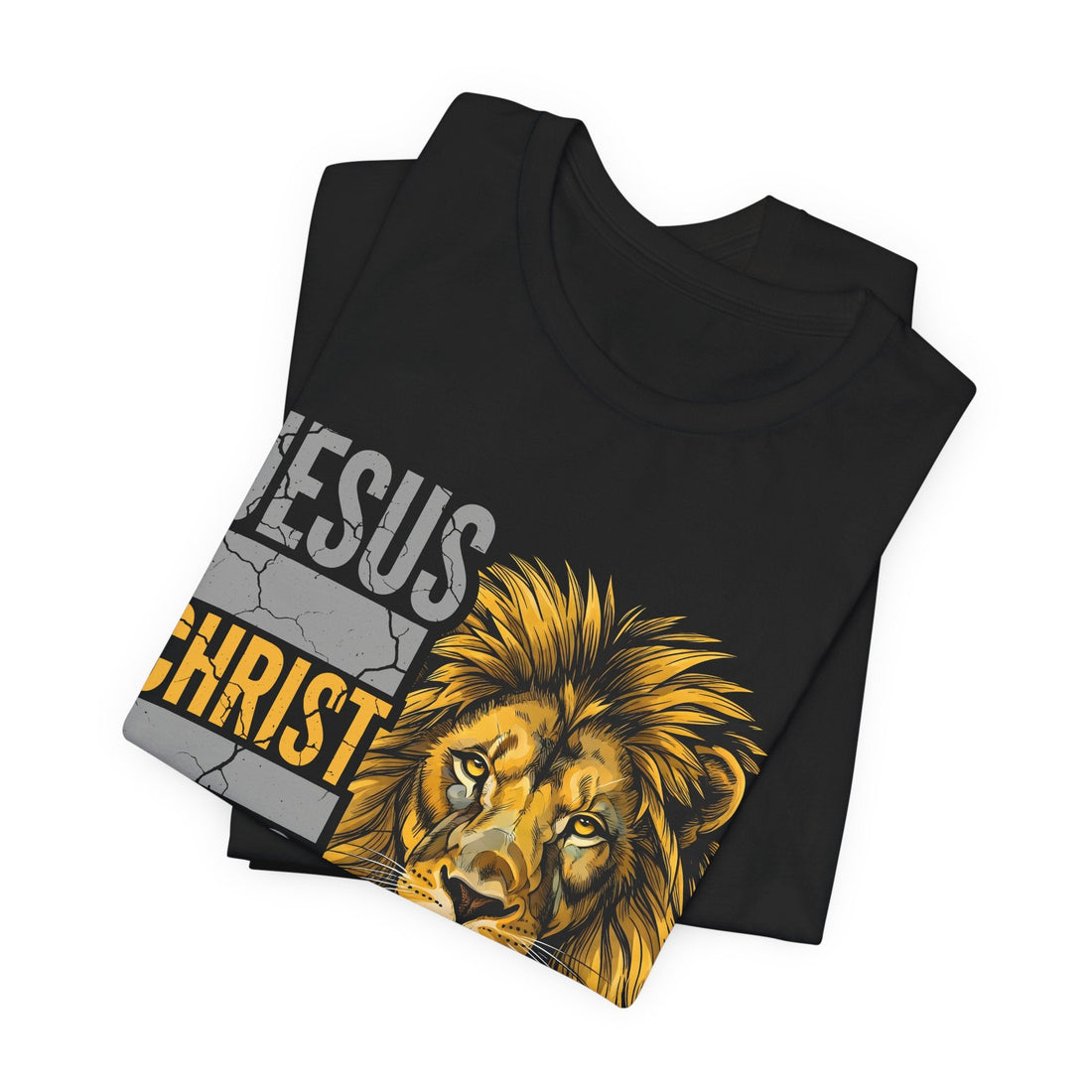 Jesus Christ King of Judah Lion T-Shirt – Christian Graphic Tee for Men & Women – Faith-Based Religious Shirt