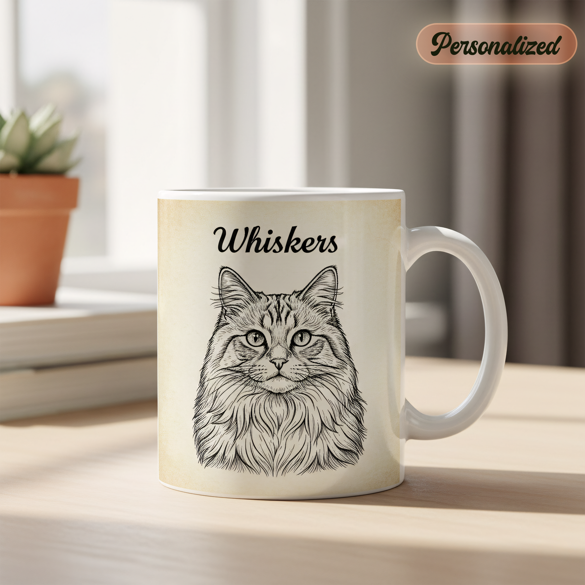 Personalized Cat Mug, Custom Name Coffee Mug, Cat Lover Gift, Unique Cat Coffee Cup, Custom Pet Mug, Kitten Coffee Mug Gift, Pet Owner Mug| Mug 84