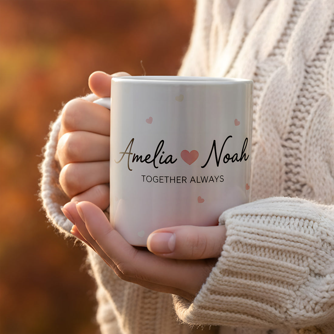 Personalized Couple Name Mug, Custom Lover Mug, Romantic Gift for Her, Couple Coffee Mug, Anniversary Gift, Unique Love Cup, Custom Name Cup| Mug 65