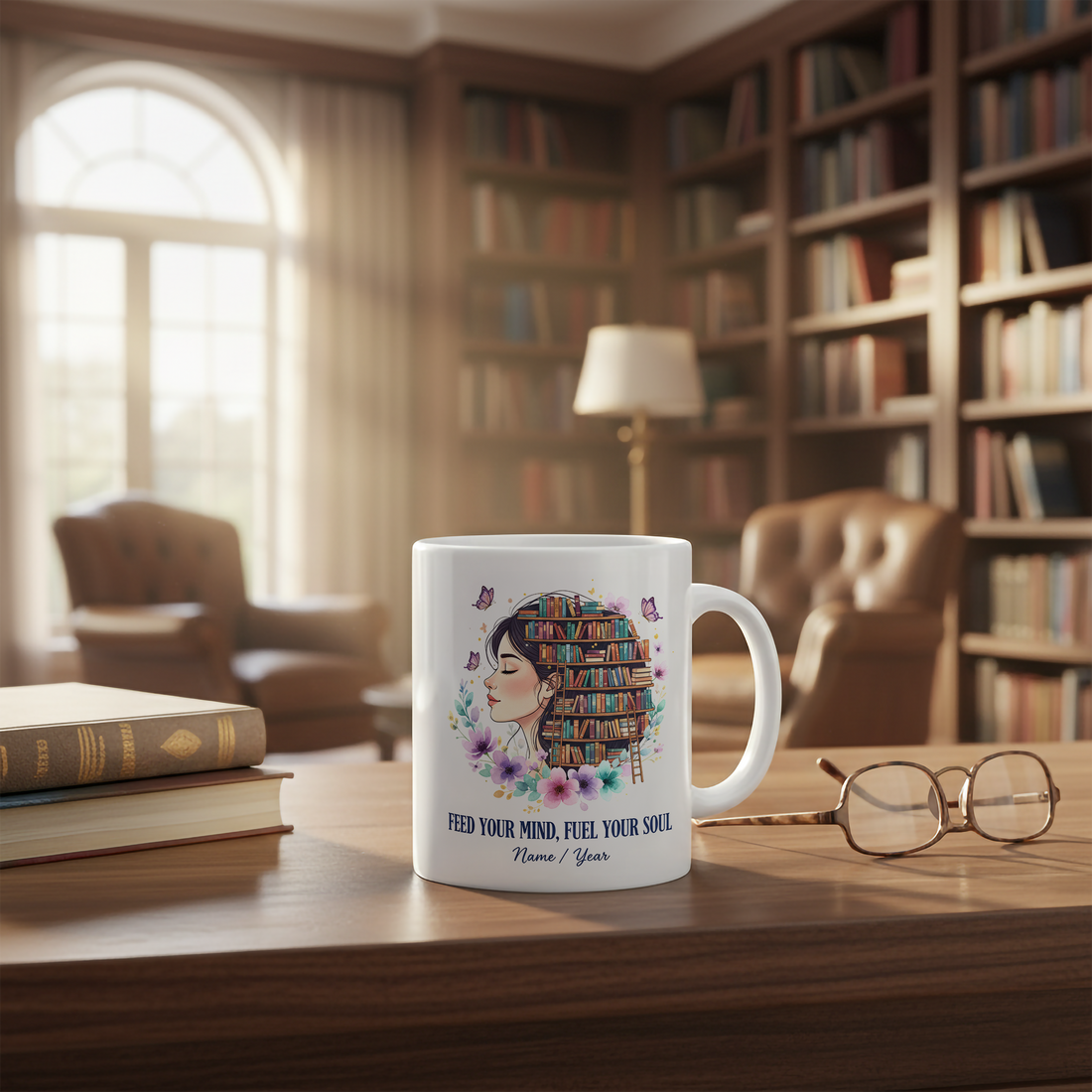 Personalized Mug, Custom Name Mug, Book Lover Mug, Reading Mug, Literary Coffee Cup, Unique Book Mug, Bookish Gift, Cozy Reading Mug| Mug 90