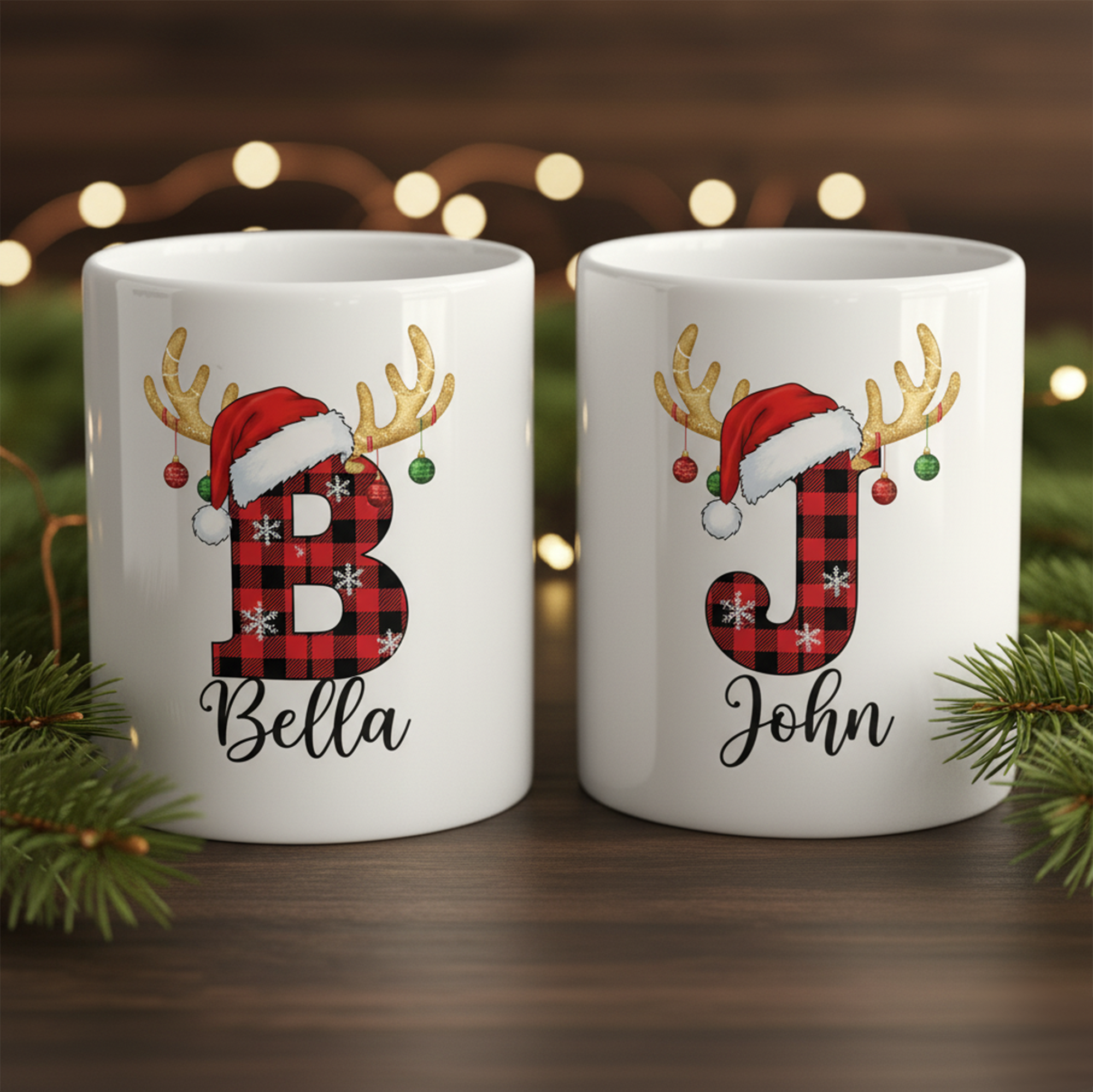 Personalized Initial Mug for Girlfriend or Boyfriend, Custom Name Letter Mug, Romantic Coffee Cup, Cute Couple Gift, Christmas Gift for Partner| Mug22 (Copy)