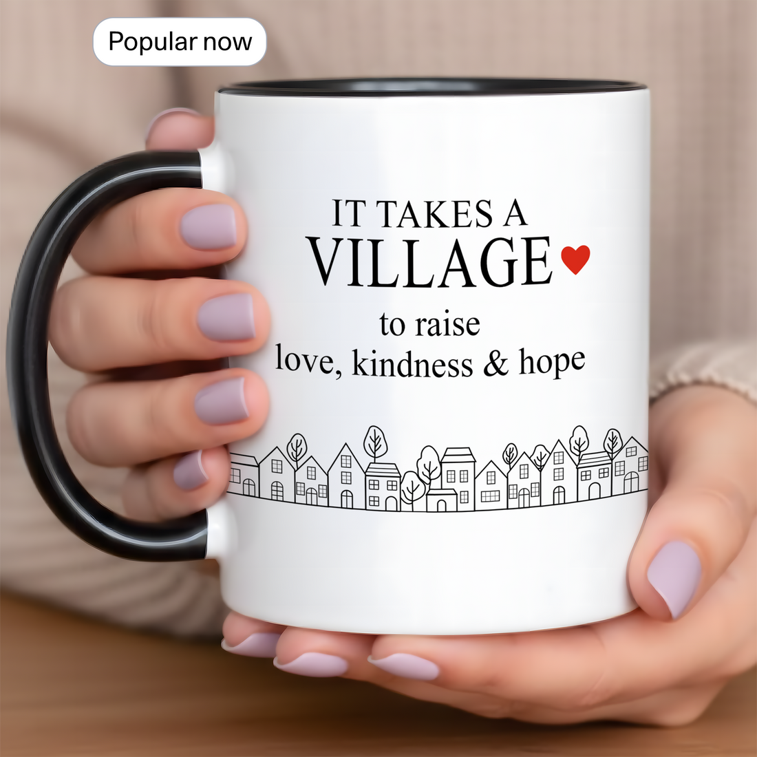 Unique Custom Village Mug | Personalized Community Thank You Gift | Team Appreciation Coffee Cup for Leader| Mug 133
