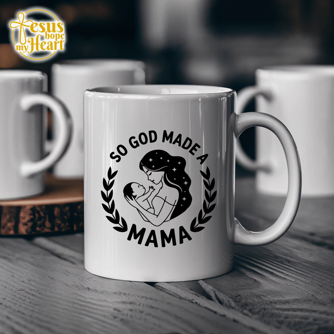so god made a mama mug – christian gift for mom – mother’s day coffee cup