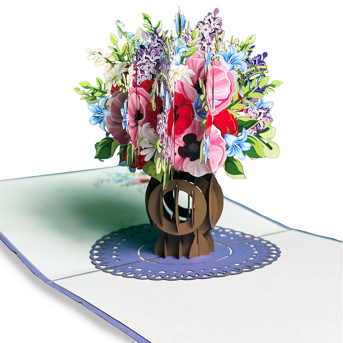 3D Pop Up Flower Card – Colorful Blooming Bouquet Greeting Card for Birthday, Mother’s Day, Anniversary, or Thank You Gift