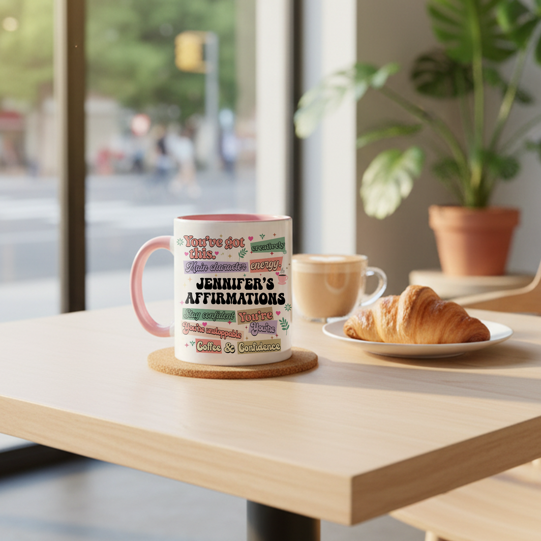 Personalized Affirmation Mug, Custom Name Motivational Cup, Positive Quote Mug, Gift for Her, Coffee Mug Gift, Unique Inspiring Cup| Mug 66