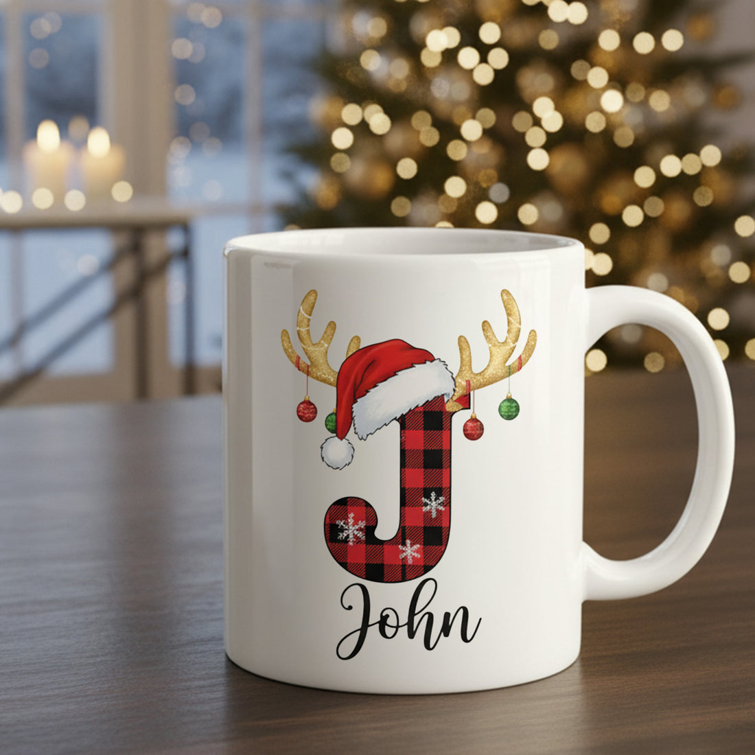 Personalized Initial Mug for Girlfriend or Boyfriend, Custom Name Letter Mug, Romantic Coffee Cup, Cute Couple Gift, Christmas Gift for Partner| Mug22 (Copy)