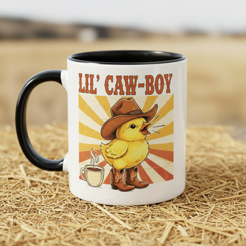 Personalized Mug, Funny Animal Mug, Retro Coffee Cup, Cowboy Mug, Bird Mug, Duck Mug, Owl Mug, Chicken Mug, Vintage Pun Gift, Humor Cup| Mug 54