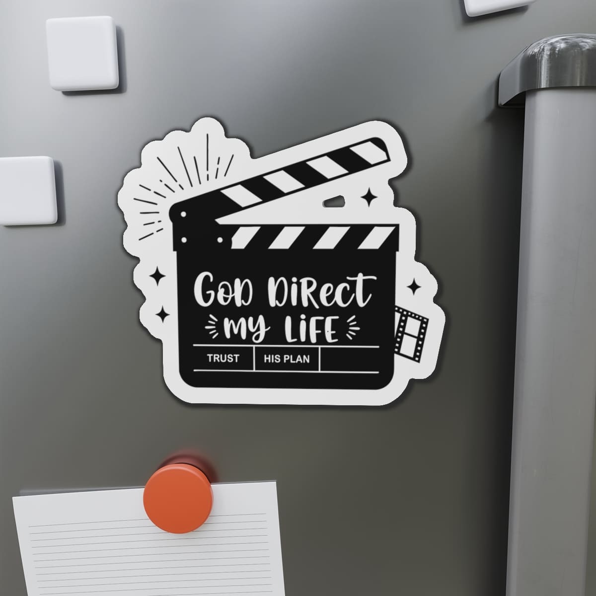 STK70 God Direct My Life Sticker – Christian Vinyl Decal for Laptop, Water Bottle, Journal – Trust His Plan Faith Gift