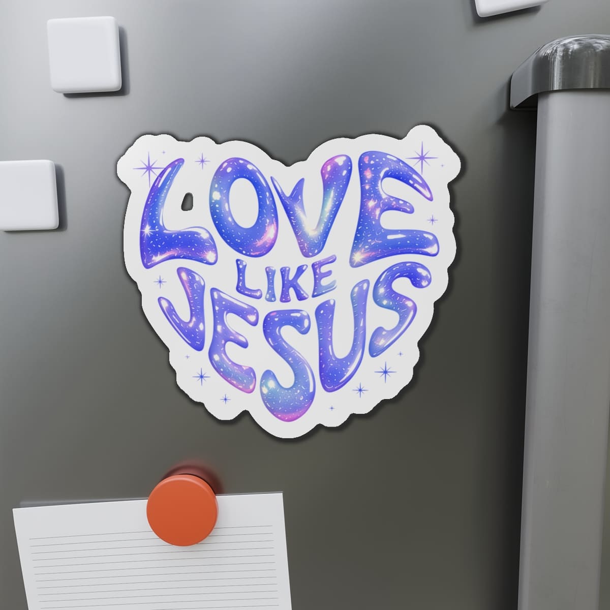 STK59 Love Like Jesus Sticker – Christian Vinyl Decal Waterproof for Laptop, Water Bottle, Bible Journal – Inspirational Faith Gift