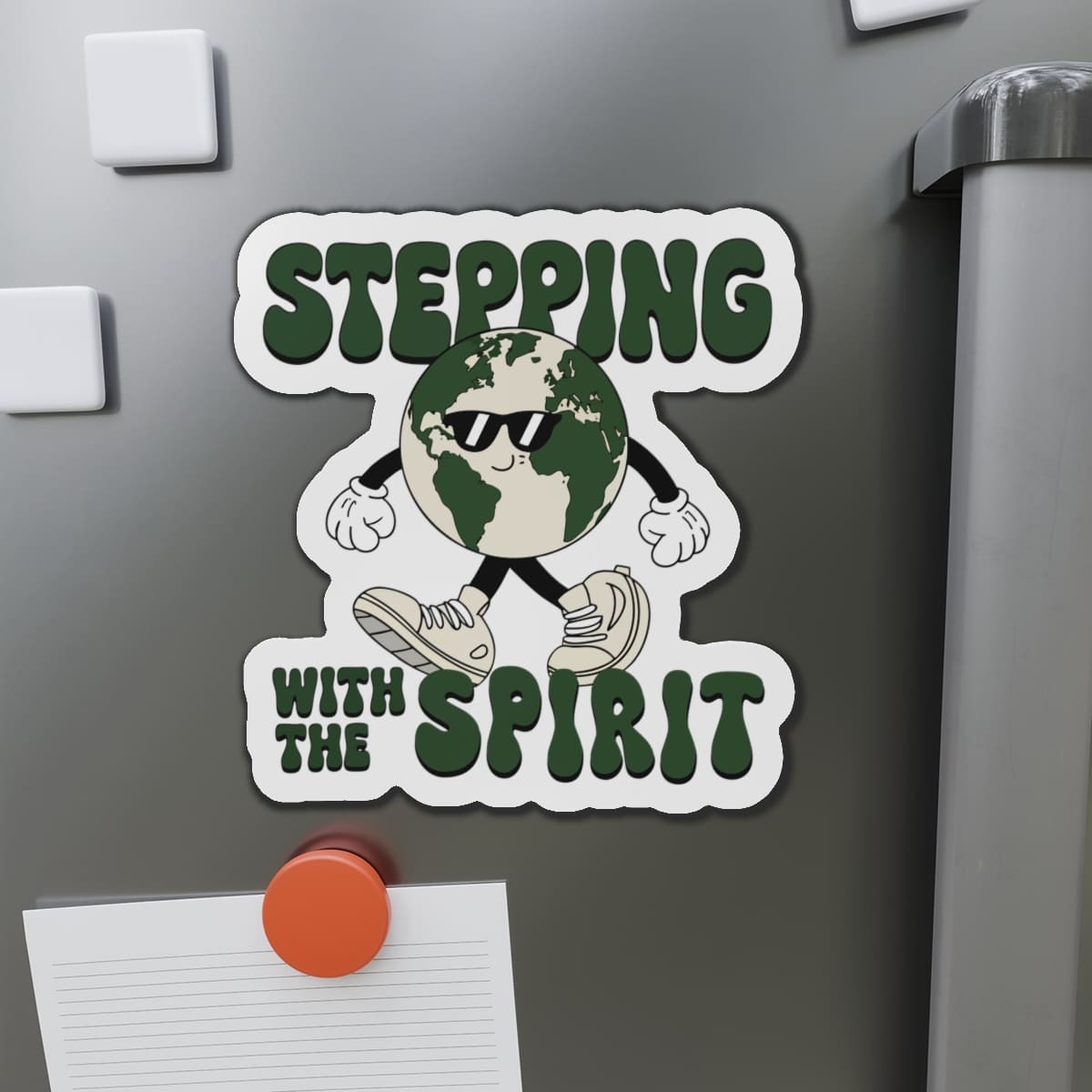 STK68 Stepping With The Spirit Sticker – Christian Vinyl Decal for Laptop, Water Bottle, Bible Journal – Holy Spirit Faith Gift