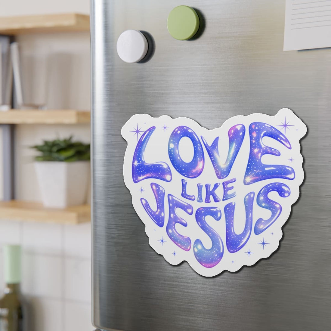 STK59 Love Like Jesus Sticker – Christian Vinyl Decal Waterproof for Laptop, Water Bottle, Bible Journal – Inspirational Faith Gift