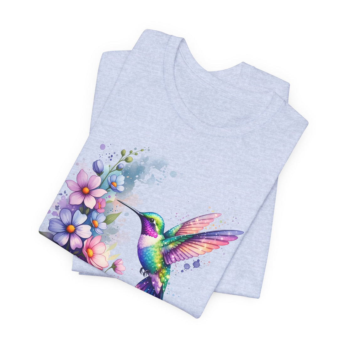 His Mercies Are New Every Morning Shirt, Hummingbird Christian Tee, Lamentations 3:23 Scripture Floral Shirt, Faith Graphic T-Shirt
