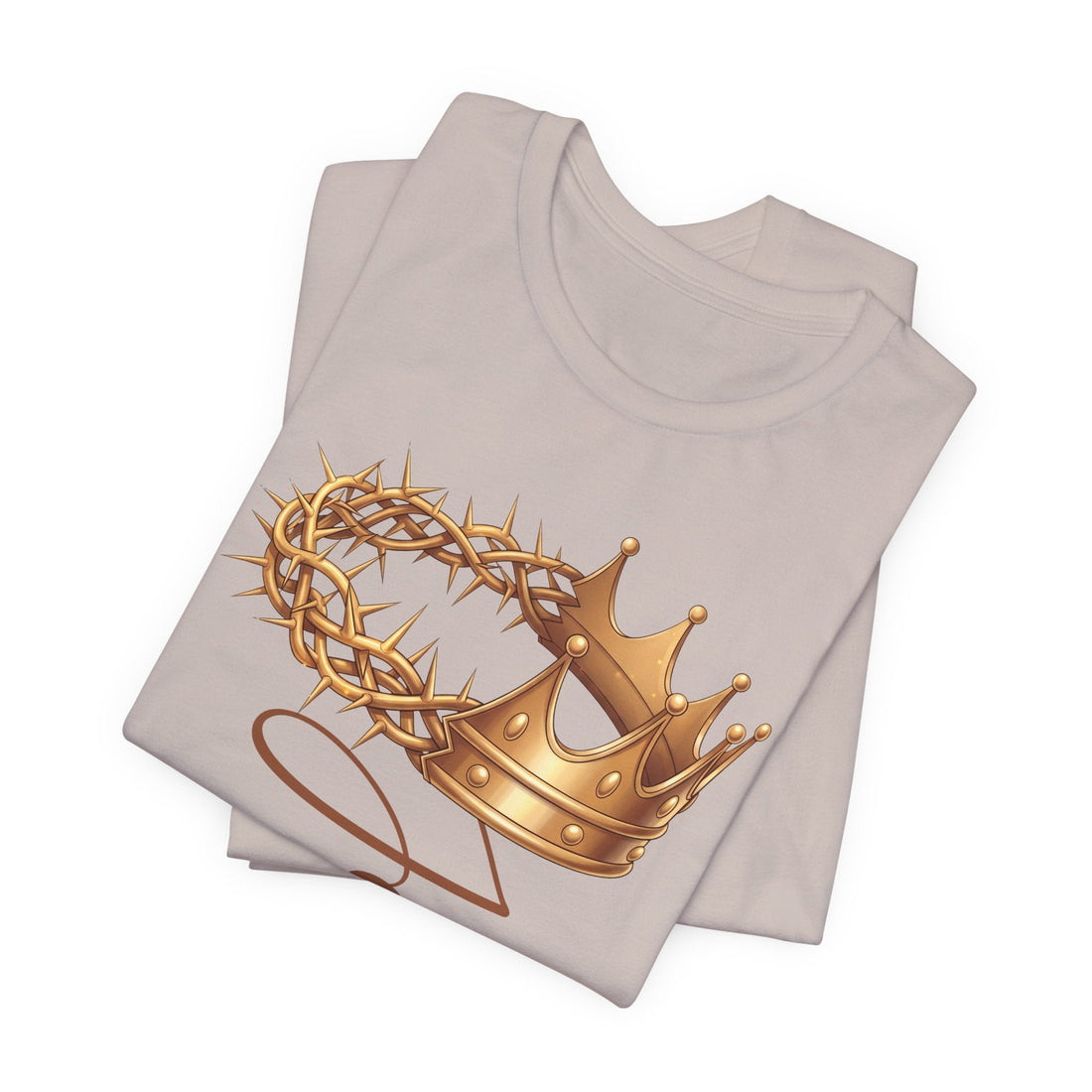 Crown of Thorns and Gold Crown Jesus Shirt – Christian Faith T-Shirt – Religious Graphic Tee – Unisex Made to Order Shirt