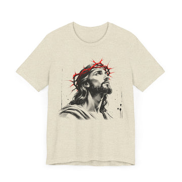Jesus Crown of Thorns Shirt – Christian Graphic Tee – Religious Gift for Men & Women – Faith Based Apparel – Easter Crucifixion T-Shirt