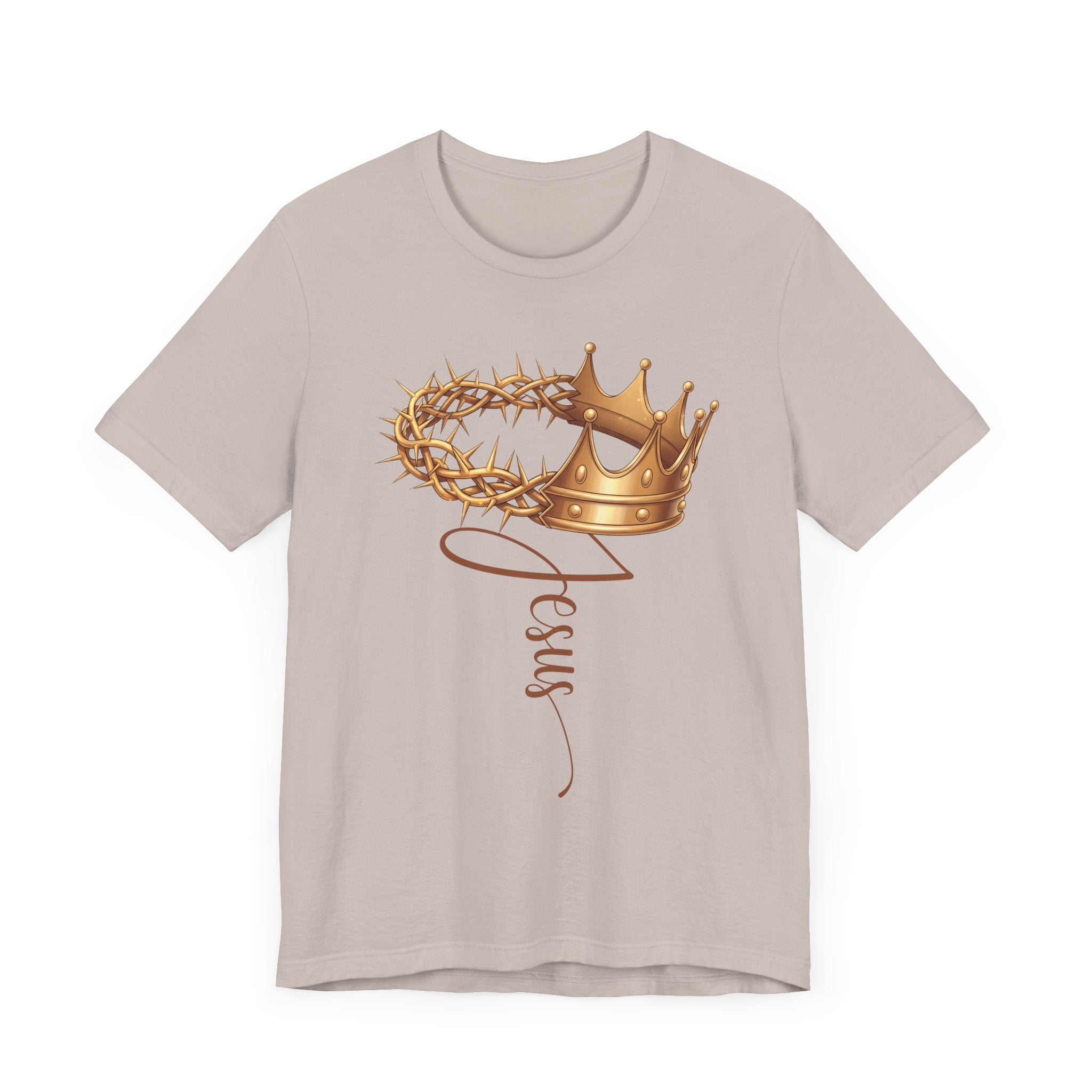 Crown of Thorns and Gold Crown Jesus Shirt – Christian Faith T-Shirt – Religious Graphic Tee – Unisex Made to Order Shirt