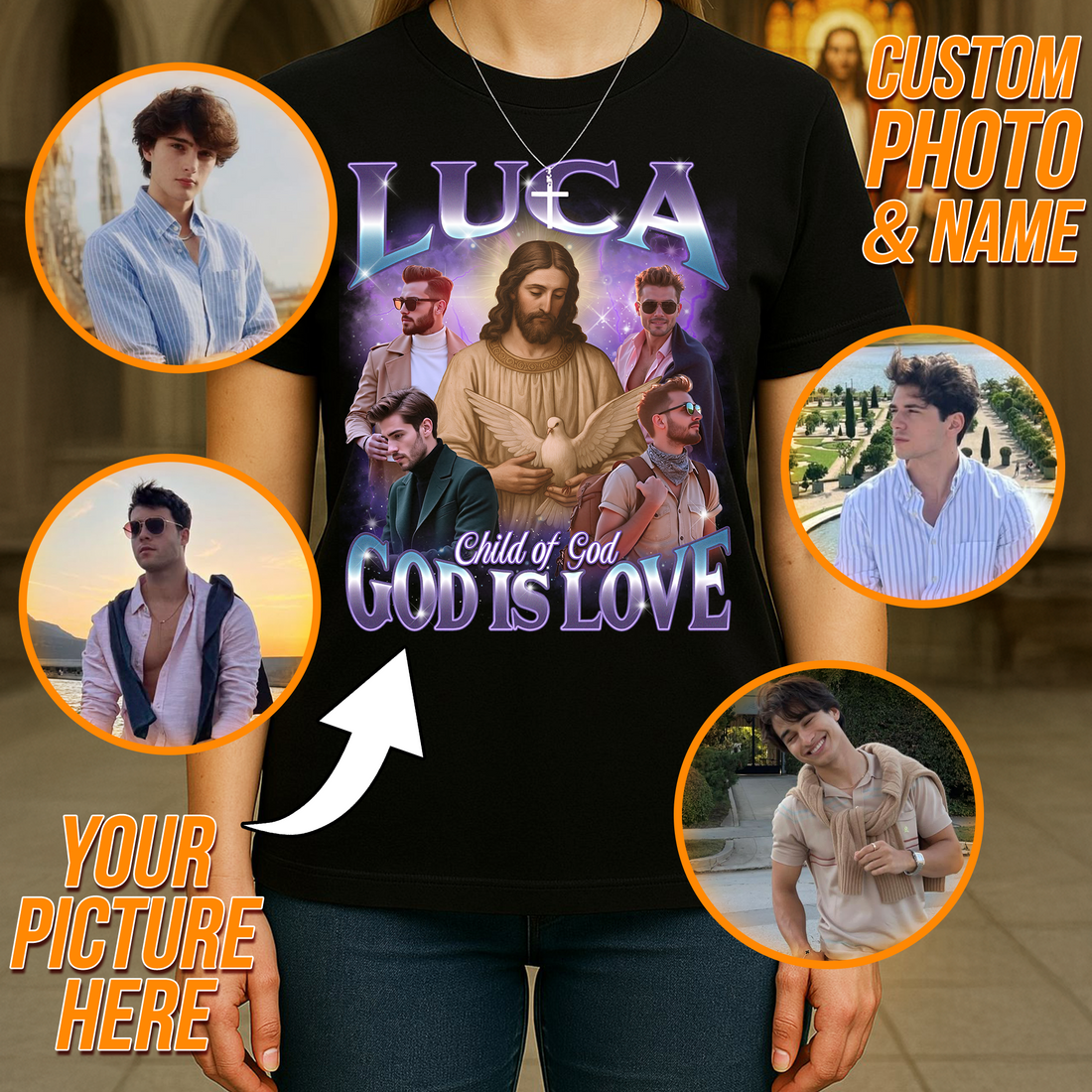 Jesus Is My Homie Custom T-Shirt – Graphic Tee for Men, Trendy Custom Tee Shirt Design, Best Christian Shirt Gift (Copy)