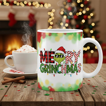 Merry Grinchmas Mug – Funny Grinch Christmas Coffee Cup, Holiday Gift for Grinch Lovers, Xmas Mug for Friends & Family| Mug17