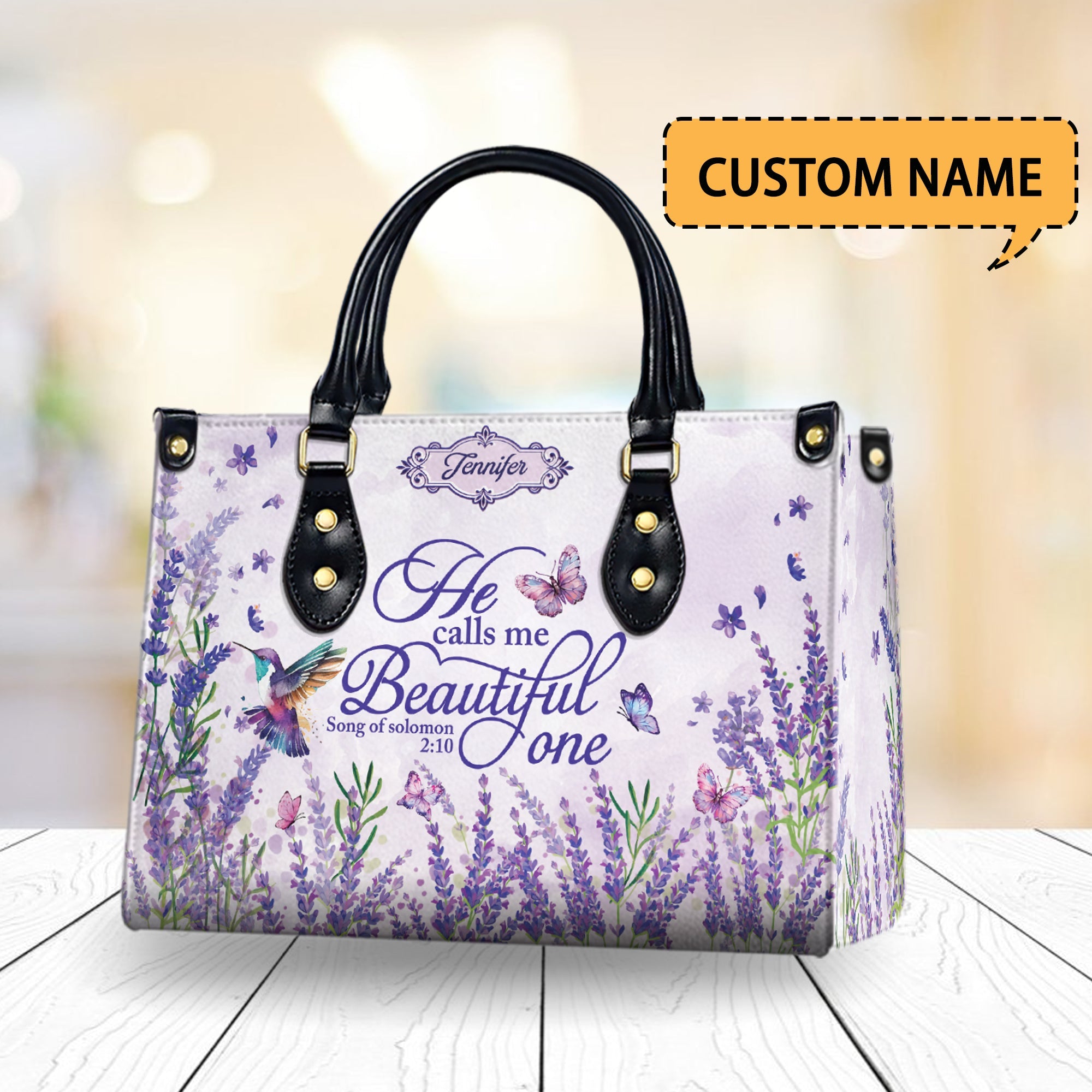 HB43-Christianartbag Handbags, Personalized Bags He calls me beautiful one, Gifts for Women
